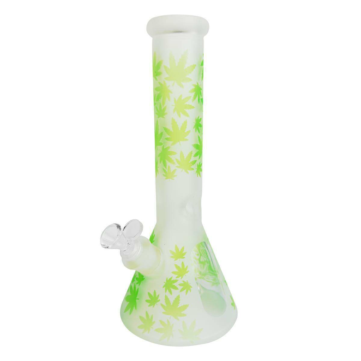Bong pipe High Fly (SI) - Green Leaves(w.32cm)