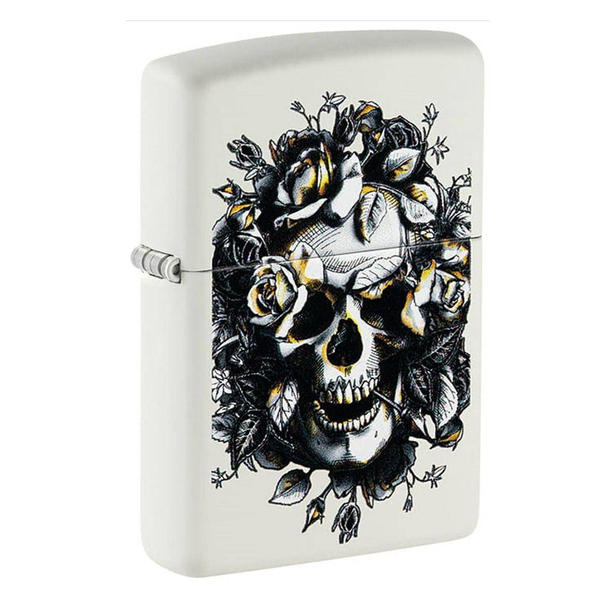 ZIPPO - SKULL AND ROSES