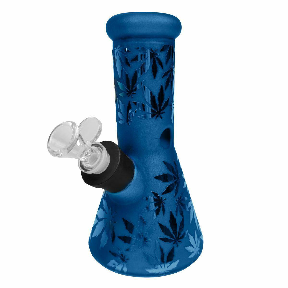 Bong pipe High Fly (SI) - Blue Leaves (w.20cm)