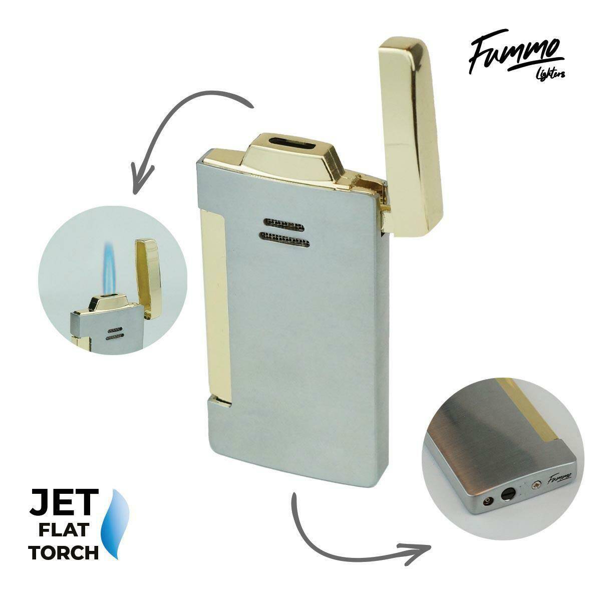 Lighter Fummo Rockley - Silver/Gold