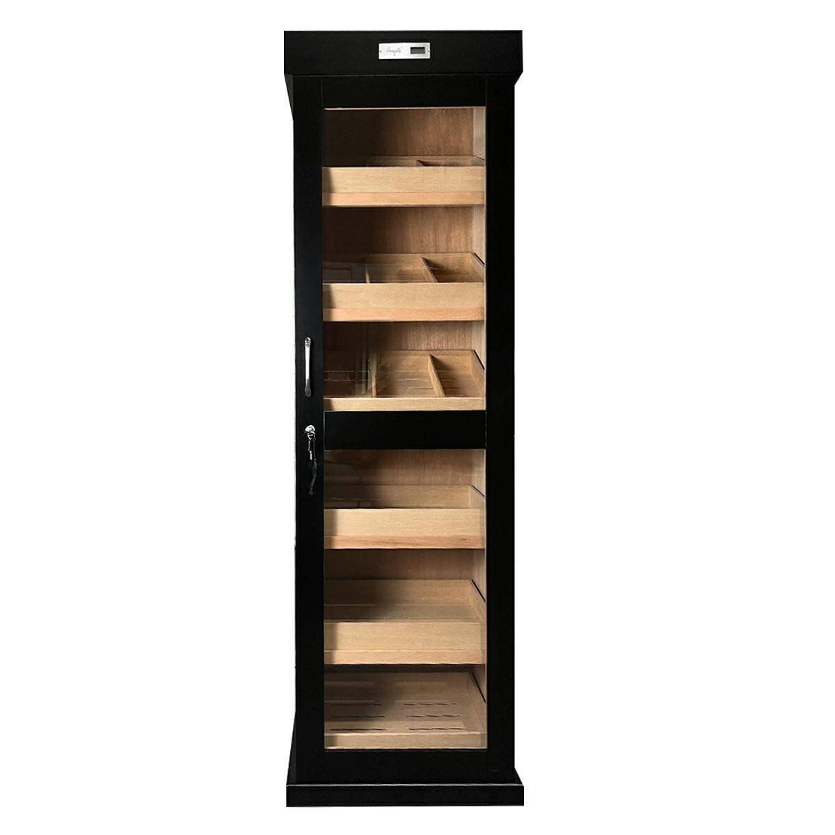 Humidor - Szafa Cygarowa Czarna LED
