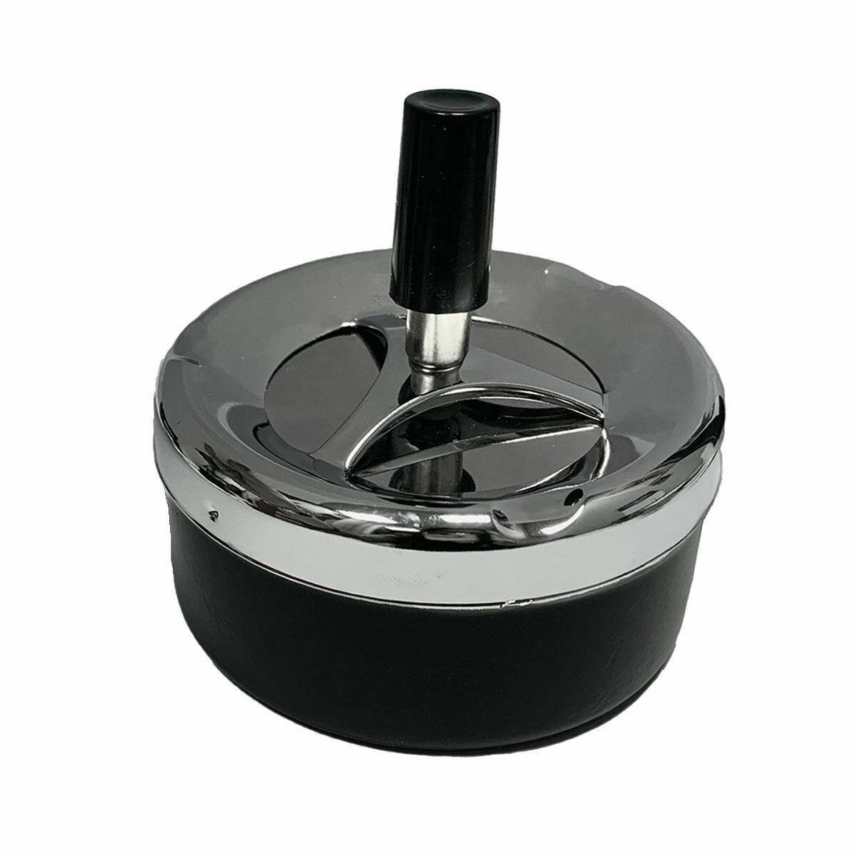 Ashtray with a latch 9cm Black