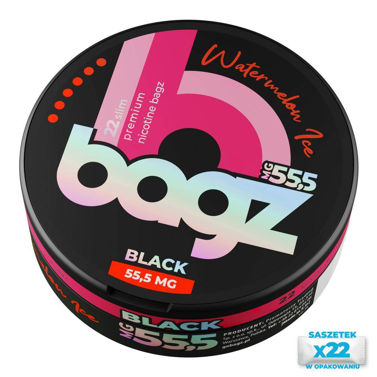 Saszetki nikotynowe BAGZ Pink Melon Ice 55,5mg