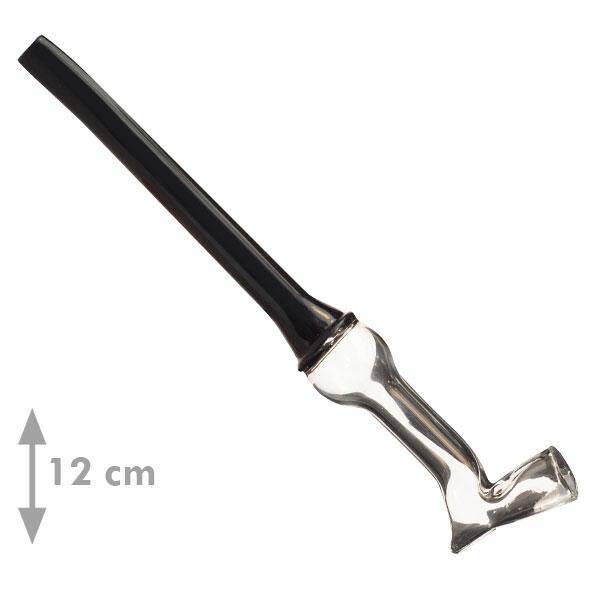 Glass Pipe 08 - Bent (12cm)