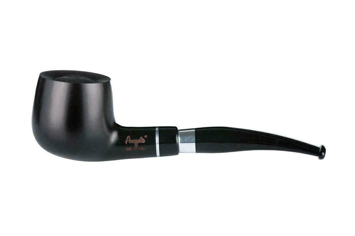 Angelo Black Smooth Bent Pipe
