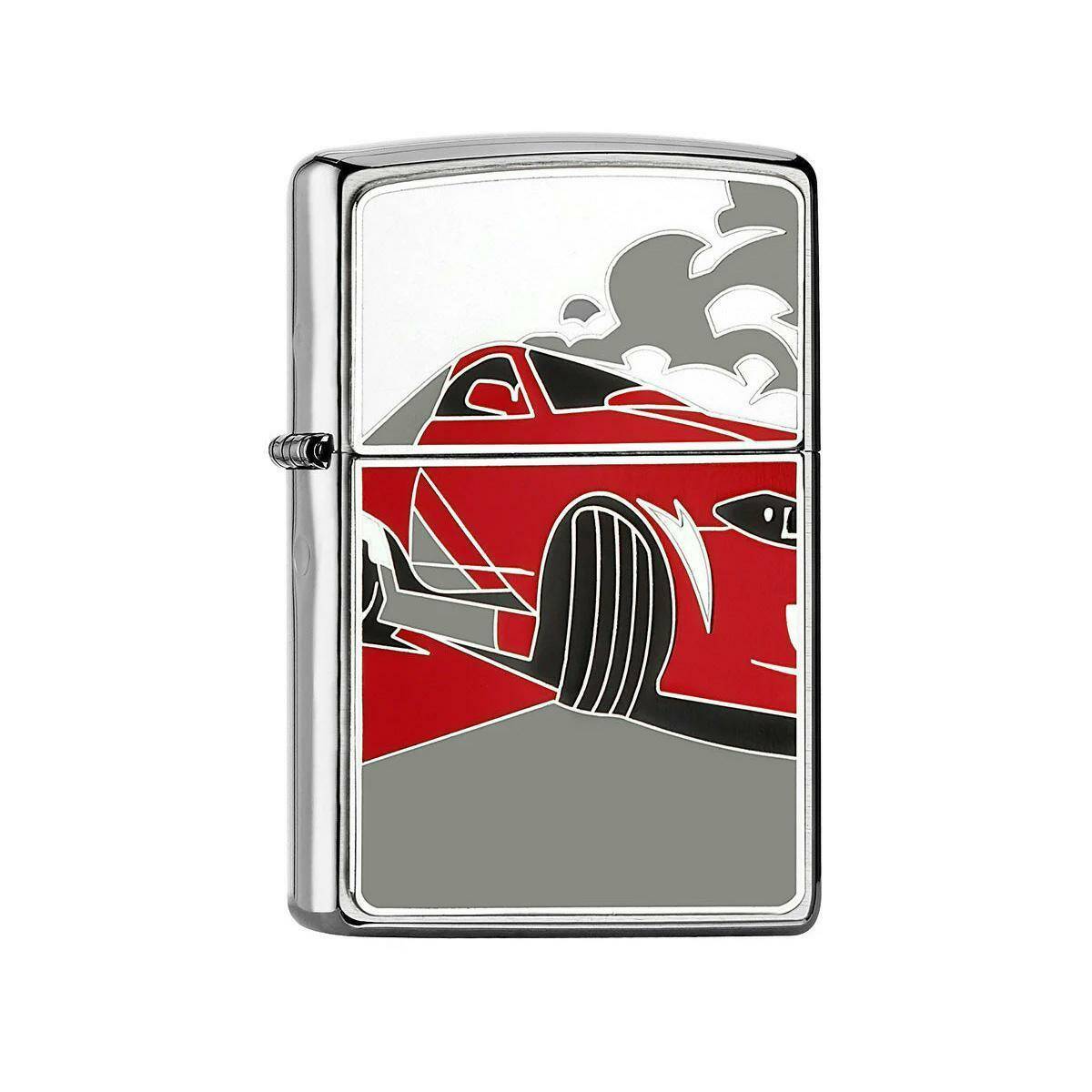 ZIPPO - RACING CAR CHROME BRUSHED